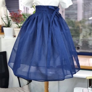 다온공방 노방 시스루 생활한복 허리 치마 덧치마 프리사이즈 주문제작