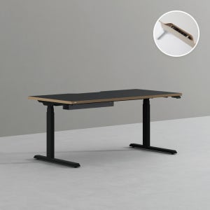 모션데스크 프리미엄 (깊이 800) 1600x800mm, 빈티지블랙