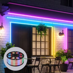[ 50M / 컷팅가능 / 리모컨포함 ] LED 5050 네온 RGB 플렉시블 (점발광)