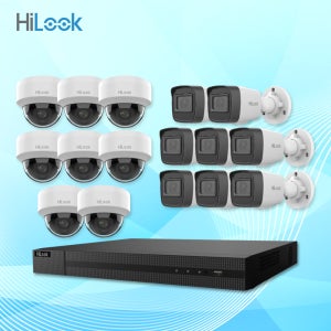 (기획) 하이룩 210만화소 IP 카메라16대(실내8대 + 실외8대) 16채널 NVR CCTV 자가설치세트 PoE