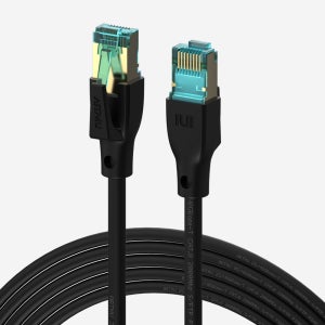 CAT8 기가랜선 이더넷 케이블 라운드 2m, 블랙