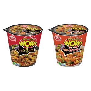 오뚜기 WOW 와우 고기열라면컵6 + 새우진짬뽕컵6 80g 12개