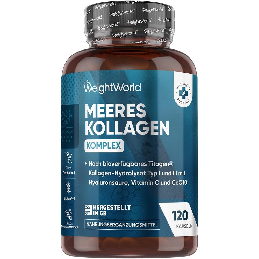 독일 <b>웨이트월드</b> WeightWorld Collagen Complex 콜라겐 복합체 1200mg 캡슐 120정