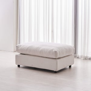 라니아 구스 모듈 린넨 패브릭 스툴