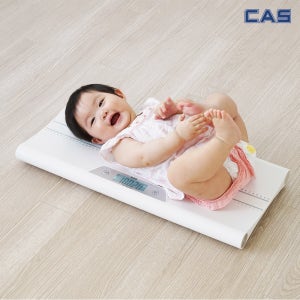 CAS 카스 디지털 신생아 유아 아기 반려동물 체중계 BHE-300 화이트 강아지 고양이