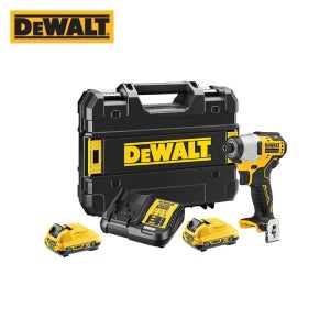 디월트 12V MAX 충전 임팩트 드라이버 세트(2.0Ah 2팩) DCF801D2-KR