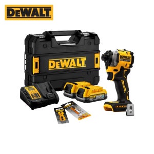 디월트 20V MAX 충전 임팩트 드라이버 세트(1.7Ah 2팩) DCF850E2A-KR