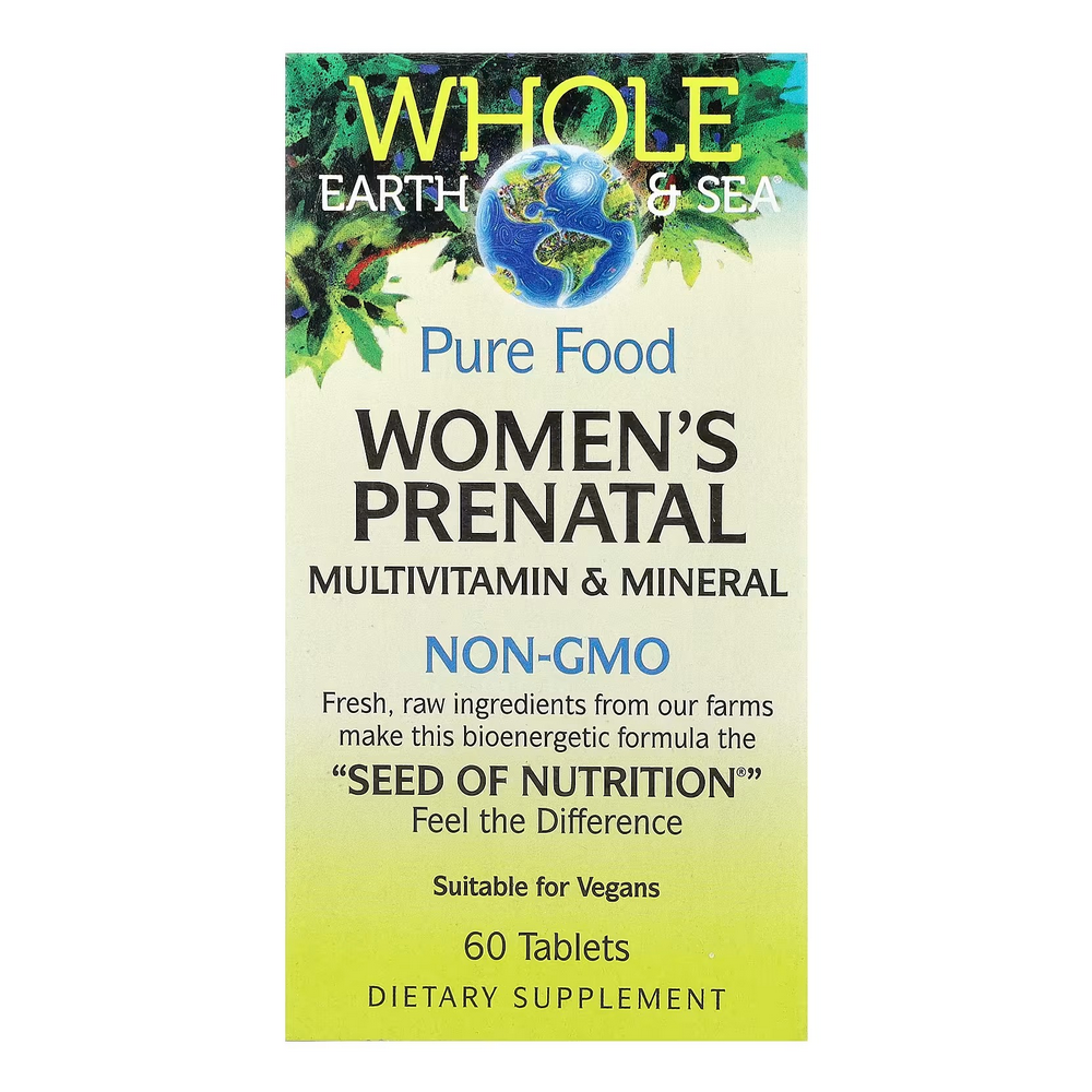 내추럴팩터스 홀어스엔씨 여성용 우먼 <b>프리네이탈 멀티비타민</b> &amp; <b>미네랄</b> 60타블렛