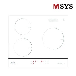한샘 MSYS 주방 인덕션 3구 빌트인 화이트 쿡탑 CTB-MS523YDWH