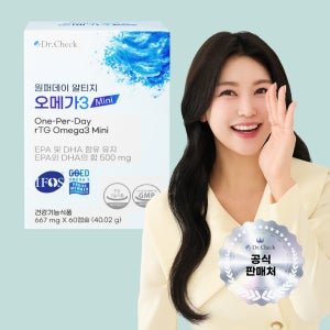 닥터체크 나지완 원퍼데이 알티지 오메가3 미니 Mini 60캡슐 1박스