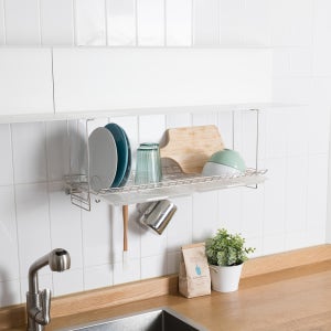 할메이드 부착식 싱크대선반 식기건조대 슬라이드 씽크선반 600