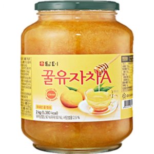 담터 꿀유자차 2kg 국내산 액상 유자청 에이드 재료 회사 사무실 탕비실 음료용