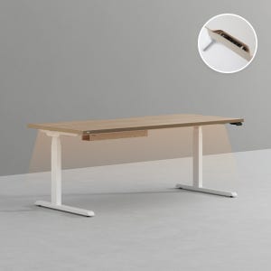 데스커 모션데스크 프리미엄 조명형 (깊이 800) 1800X800mm, 메이플