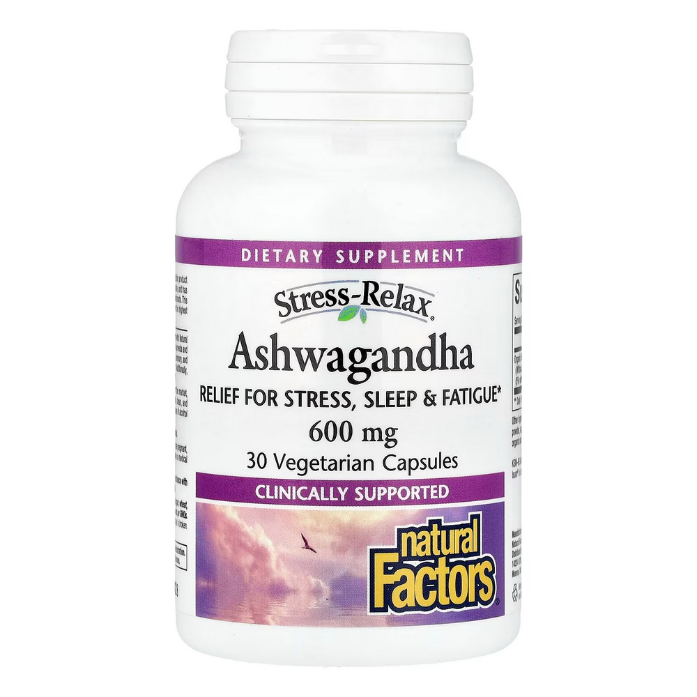 내추럴팩터스 스트레스릴렉스 아쉬와간다 600mg 30베지테리언캡슐