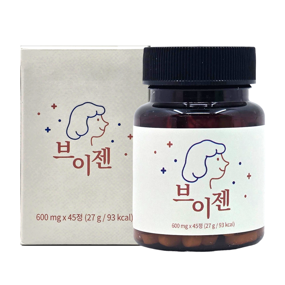 <b>브이젠</b> 브로멜라인 600mg x 45정 이너배리어 파인애플 파파인 효소 v젠 효능