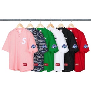 슈프림 S 로고 베이스볼 헨리 - 25SS SS25KN95