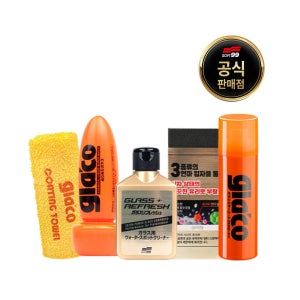 소프트99 글라코 3종 세트 유막제거제G73+발수코팅제 G4X플러스+사이드미러 발수코팅제 G65X