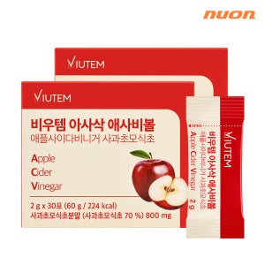 [1+1] 비우템 아사삭 애사비볼 30포 x 2박스 애플 사이다 비니거 사과초모식초 사과 150% 농축 당류 제로