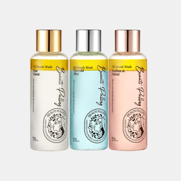 동국제약 뷰티풀링 오일가글 80ml 3종 1개(에메랄드민트/파인포레스트/루이보스엣선셋) / 오일마우스워시