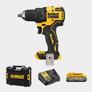 디월트 DCD708S1T 충전 컴팩트 드릴 드라이버 20V 파워스택 3.5A 1개세트