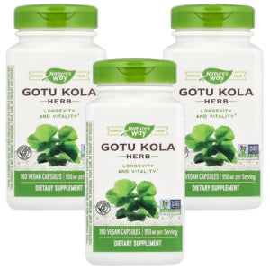 네이쳐스웨이 고투콜라 Gotu Kola 180캡슐 3개 병풀추출물