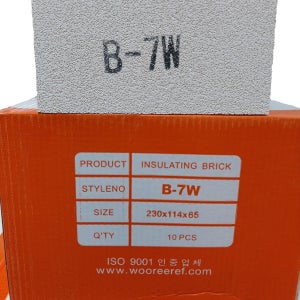 우리내화 단열벽돌 B-7W STD 1500도 10장 1박스