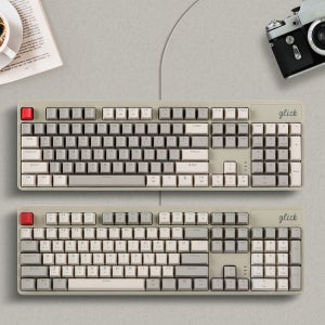 [Refurbished /리퍼] 지클릭커 레트로 레드 슈퍼히어로 SPK104 저소음 풀 윤활 기계식 키보드