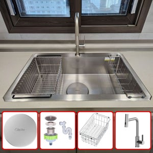 백조 CESWSR8635 올스탠배수구 코팅 엠보 리폼 사각씽크볼 ESWSR8635