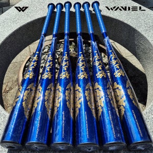 (수축튜브) 2025 와니엘 NEW 디아멍 신형 금상첨화 풀알로이 야구 배트 (블루골드)