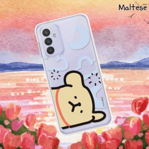 갤럭시퀀텀2 (A826) 몰티즈 케이스 투명 젤리 몰캉티즈 꾸벅리트리버