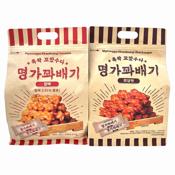 새마원 명가 꽈배기 세트 (참깨맛 500g + 흑당맛 500g)