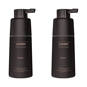 르베로 맥주효모 새치커버 염색샴푸 블랙, 300ml, 2개