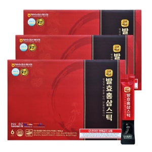 더존건강 고려백년 발효홍삼스틱 30포 X 3개 홍삼음료 명절선물 답례품