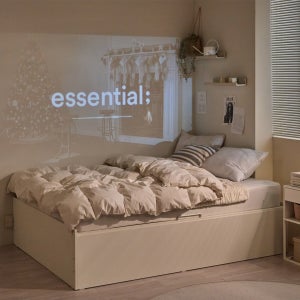 크라운퍼니쳐 노엘 무헤드 반자동 리프트업침대 수납침대 침대프레임 슈퍼싱글 SS