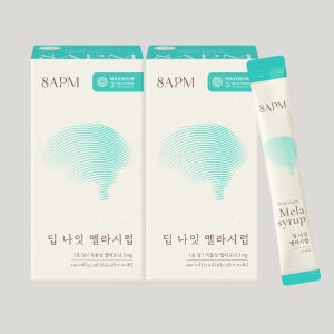 8APM 딥 나잇 멜라시럽 식물성 액상 멜라토닌 3mg 20포, 2개