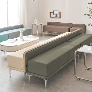 에스페라 대기실 약국 휴게실 로비 병원 대기 의자 3인용 카키