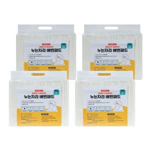 누는자리 강아지 위생적인 배변패드 애견패드 중형76x60, 50매입, 4개