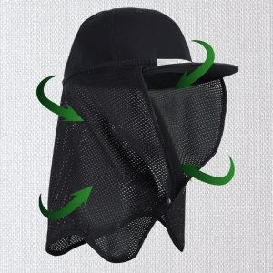 캡 선가드 메쉬 통풍·스냅 버튼 자외선차단 가드