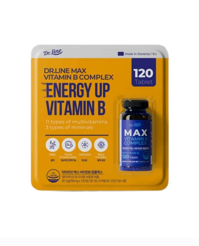 닥터라인 맥스 비타민B 컴플렉스 120정