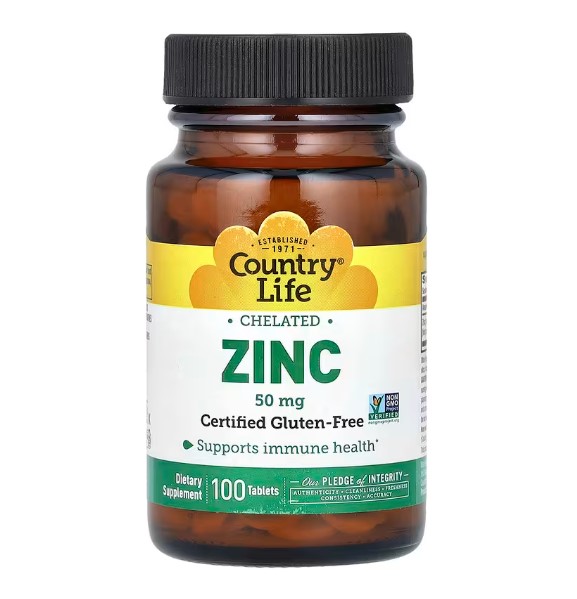 컨트리<b>라이프</b> <b>아연</b> 킬레이트 50mg 100정 100일분 Zinc