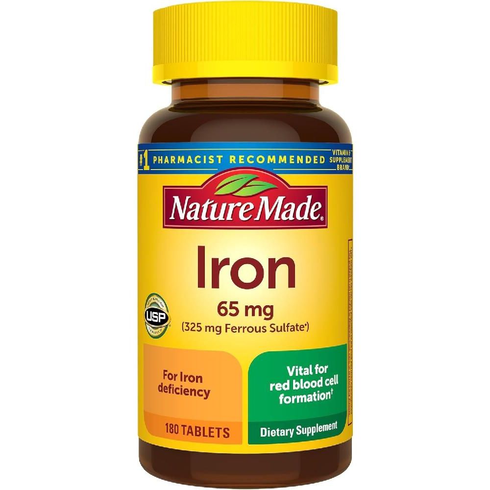 네이처메이드 아이언 철분 <b>Iron 65mg</b> 타블렛 180정
