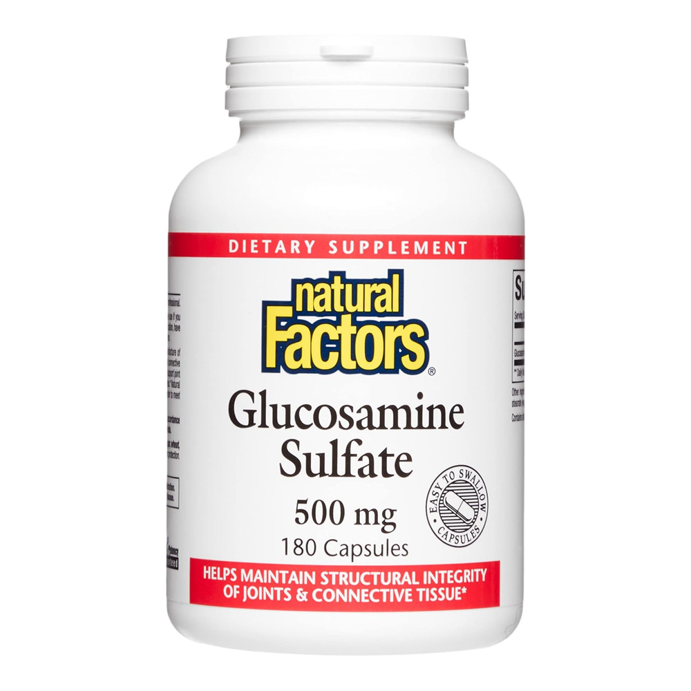 내추럴팩터스 <b>글루코사민 설페이트 500mg</b> 180 캡슐