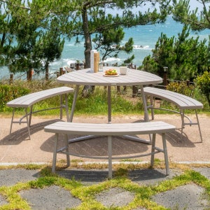 루벤 야외용 카페 테라스 6인용 야외 테이블세트