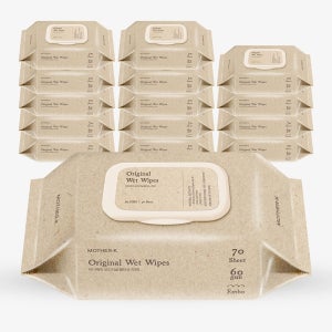 마더케이 오리지널 아기물티슈 60gsm 엠보싱 고온스팀 논팝업 70매, 20개