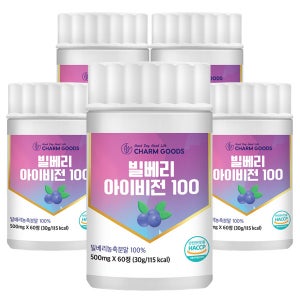 빌베리 아이비전 100 60정 5통