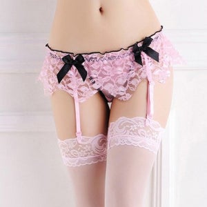 섹시 가터밸트 이벤트 올인원 여성슬립 란제리 허니문 속옷