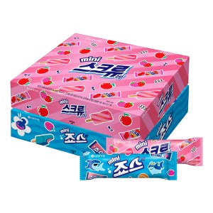롯데웰푸드 스크류바 미니 300ml x 1개+죠스바 미니 300ml x 1개