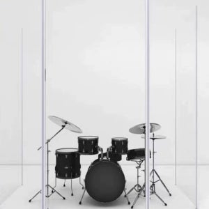 드럼 부스 연습 킥 초보 베이스 투명 5판 높이 1200x폭 600mm