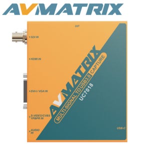 AVMATRIX UC7018 멀티신호 입력 USB 3.0 캡처 장치 (HDMI/SDI/VGA/CVBS 지원)