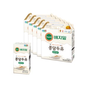 베지밀 콩담두유 설탕 무첨가 190ml 80팩 콩 진하게 음료 간식 건강 대두 콩단백